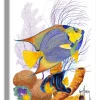 "Angelfish Duet" Small Canvas Art