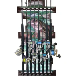 Bass 8 Rod Wall Rack
