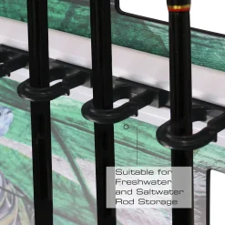 Bass 8 Rod Wall Rack