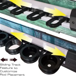 Bass 8 Rod Wall Rack