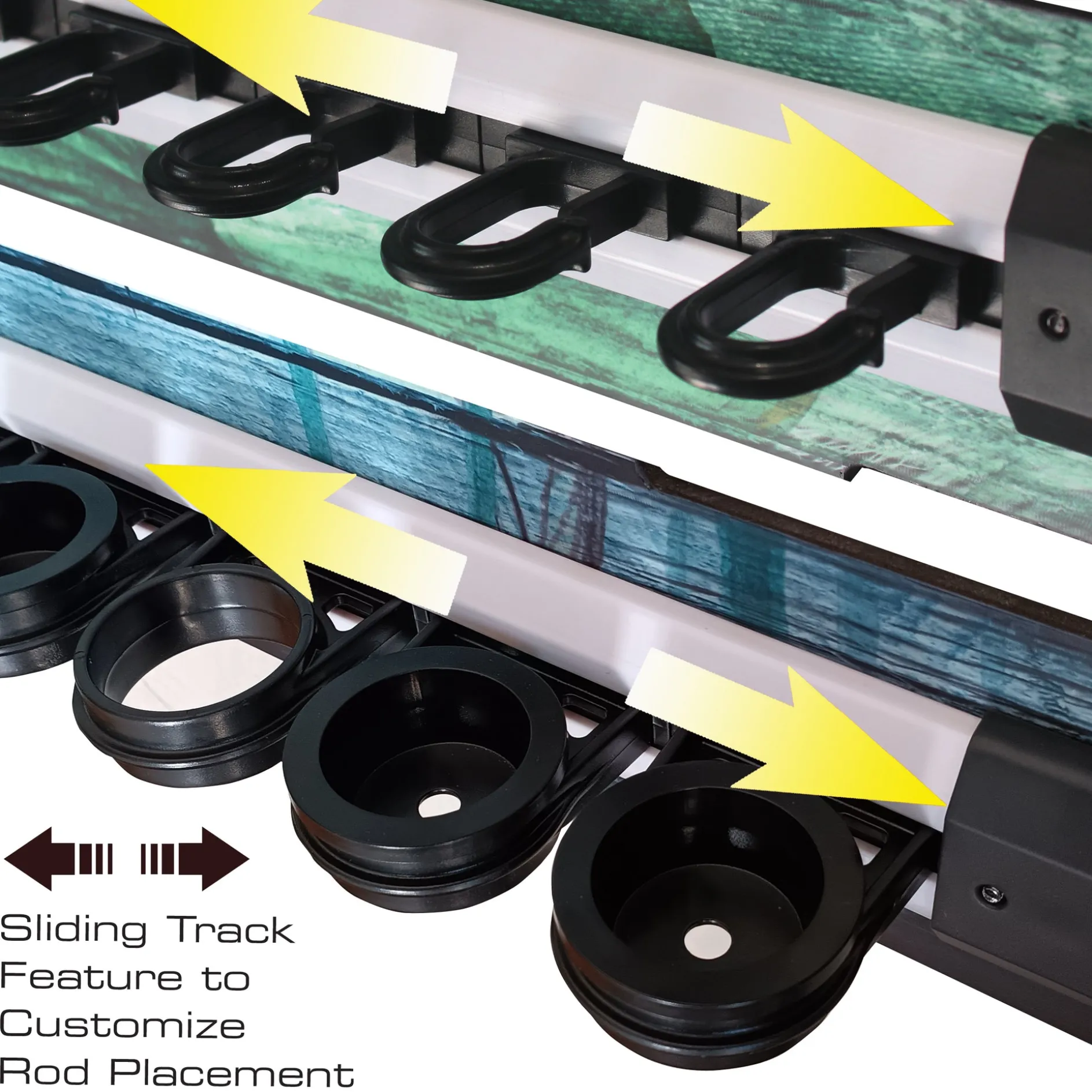 Bass 8 Rod Wall Rack