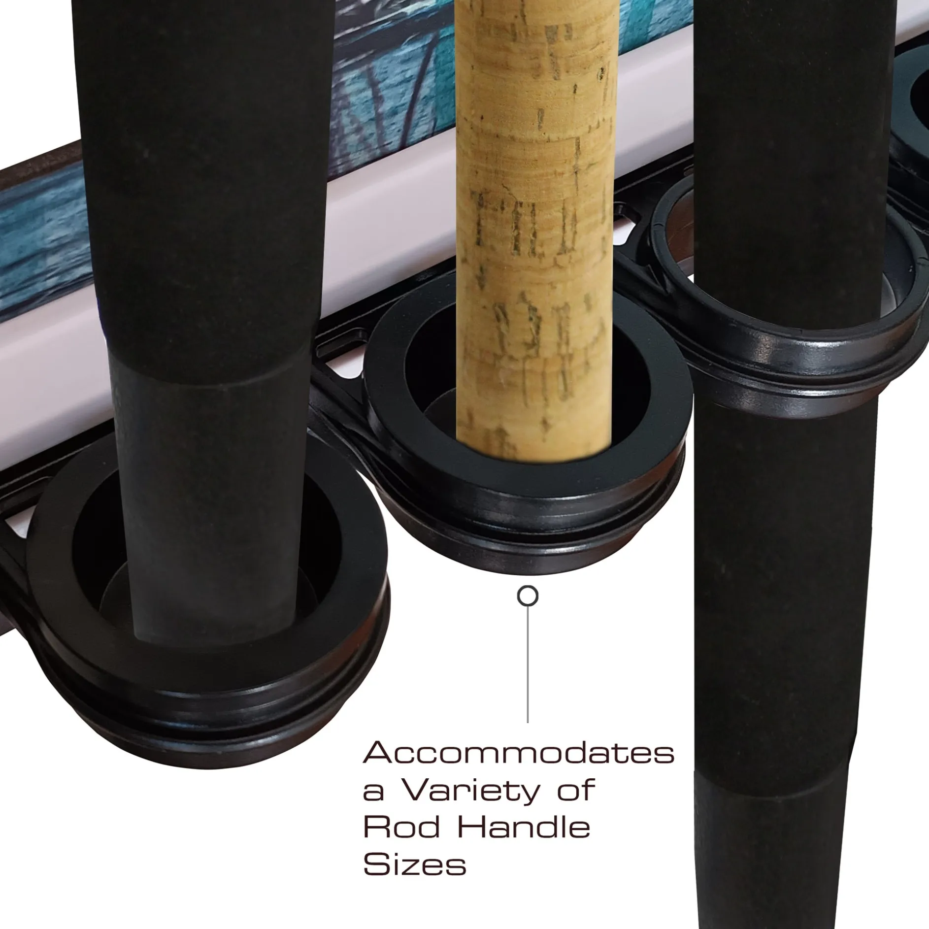 Bass 8 Rod Wall Rack