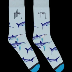 Blue Shark Socks