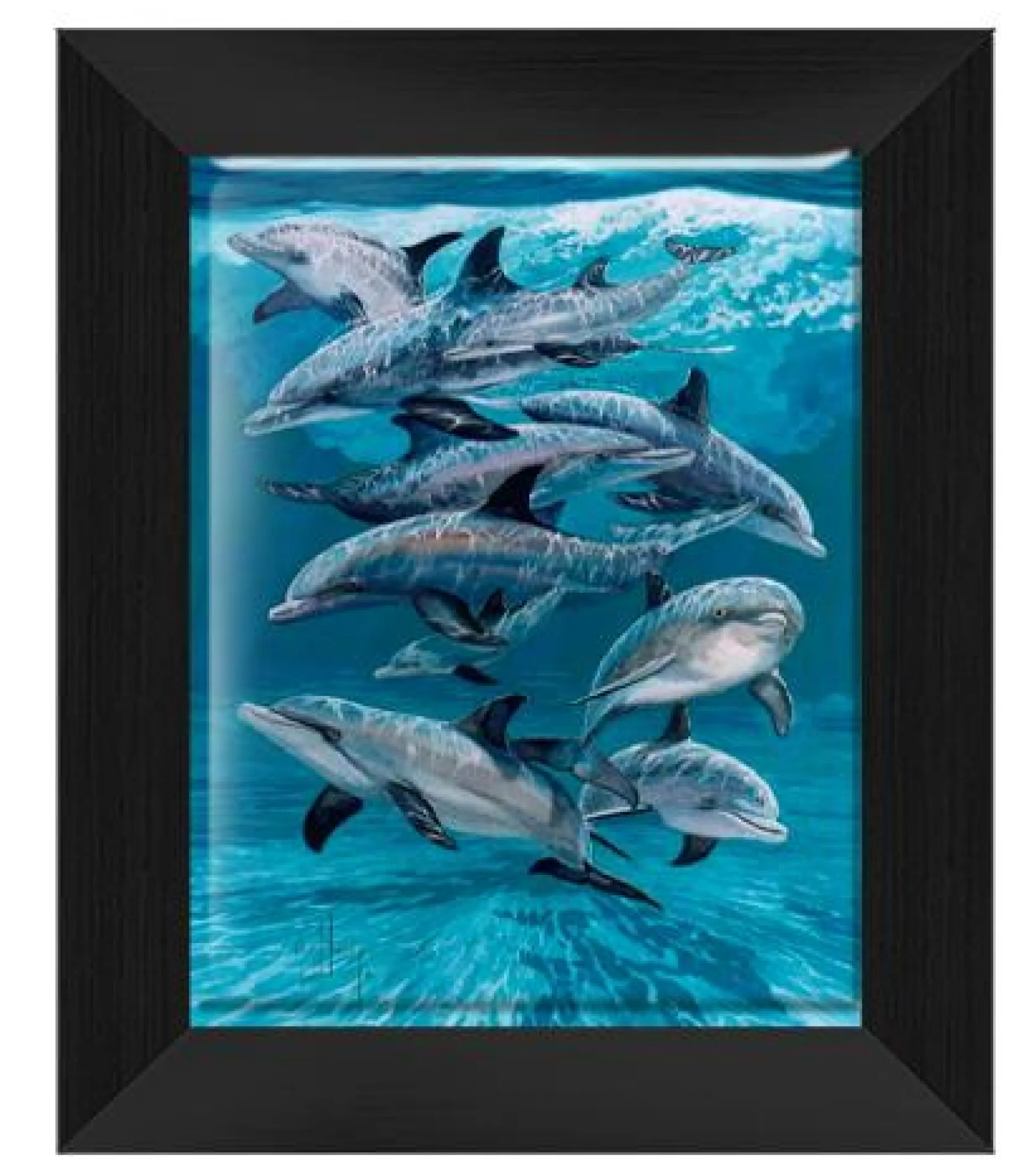 "Bottlenose Dolphins" Tile Art
