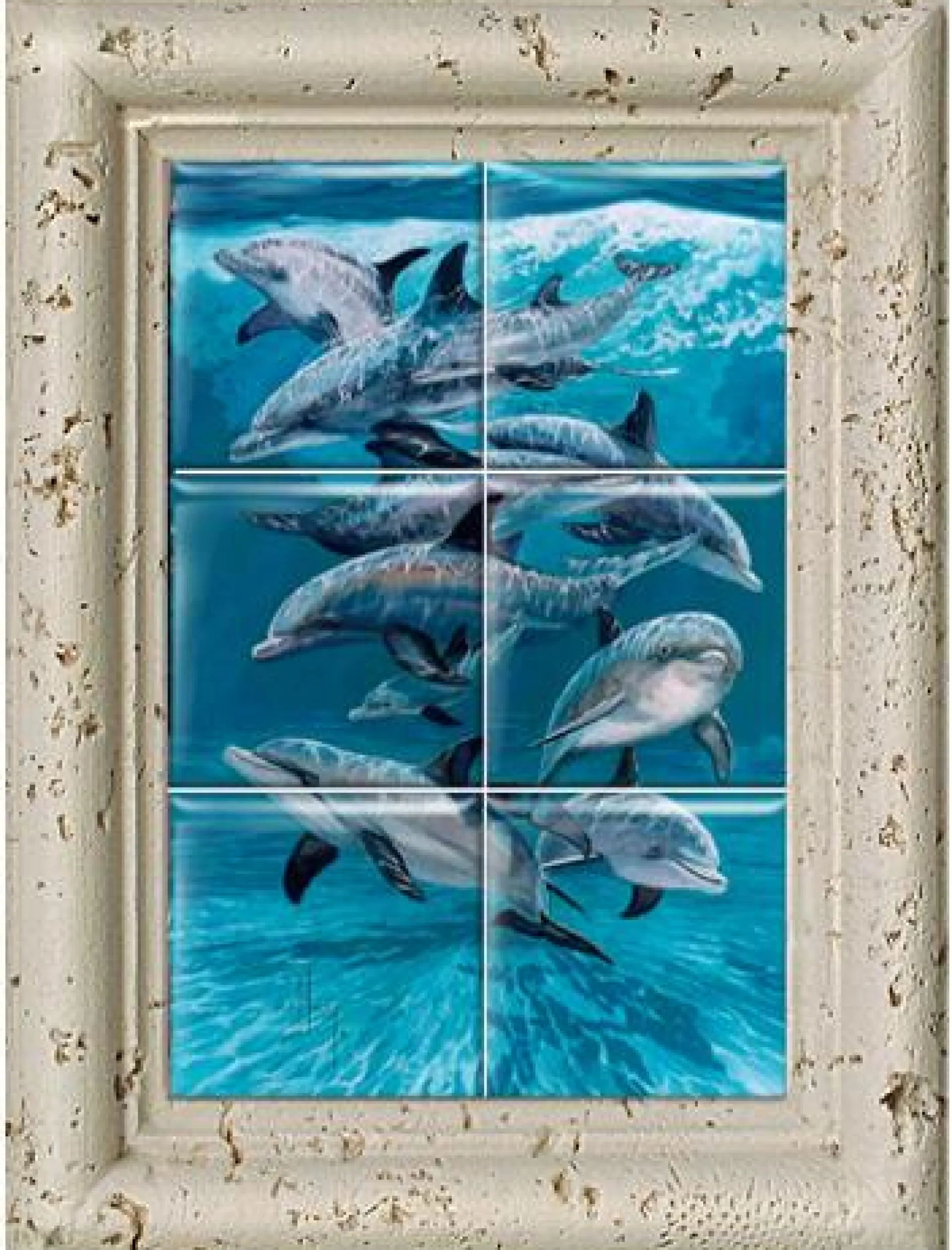 "Bottlenose Dolphins" Tile Art
