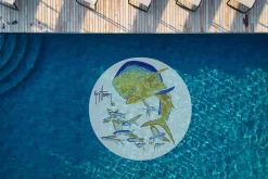 Bull Dolphin Medallion Mosaic - Large