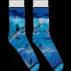 Dark Blue Dolphin Socks