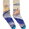 Dark Blue Wahoo Socks