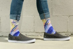 Dark Blue Wahoo Socks