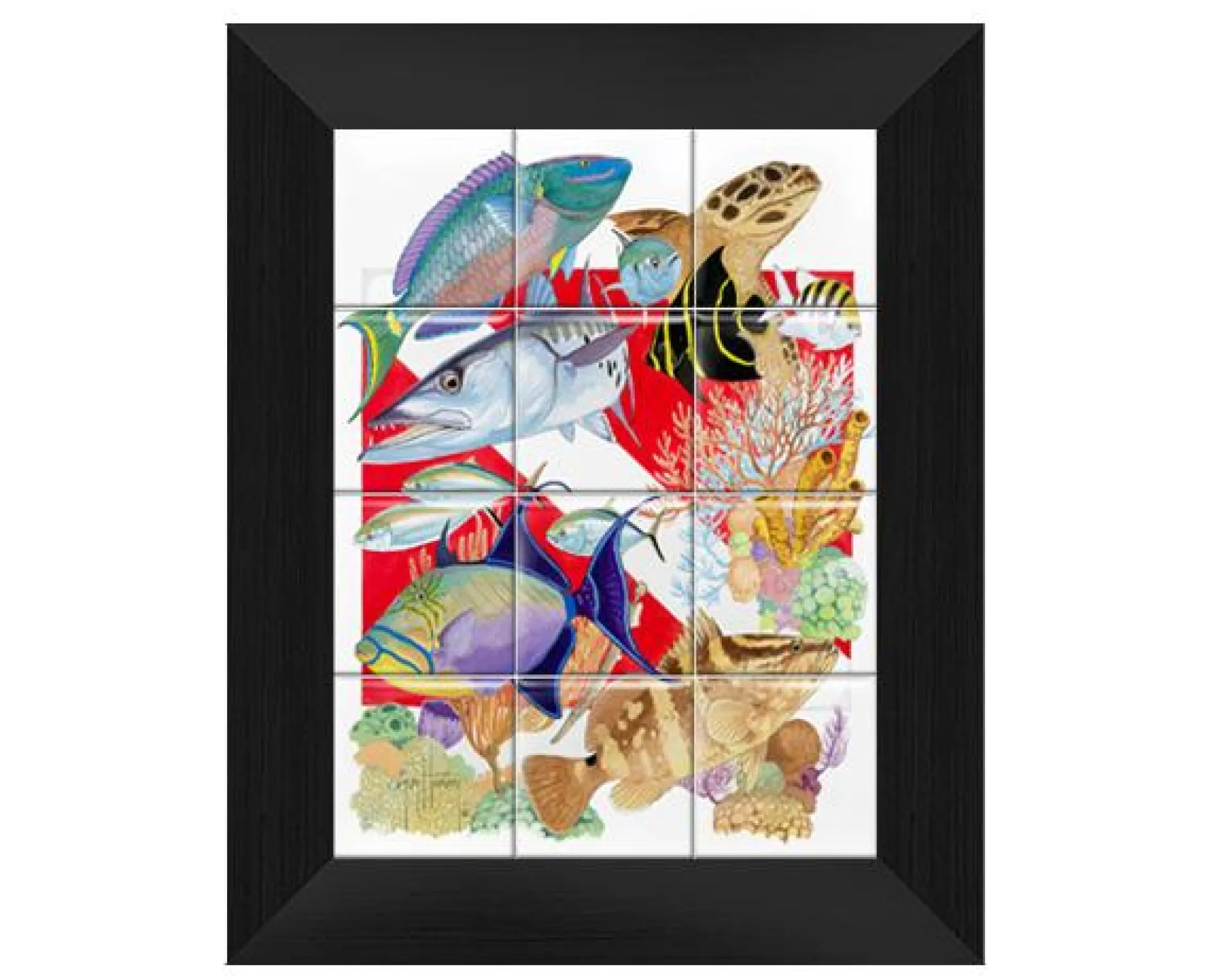 "Divers Delight" Tile Art