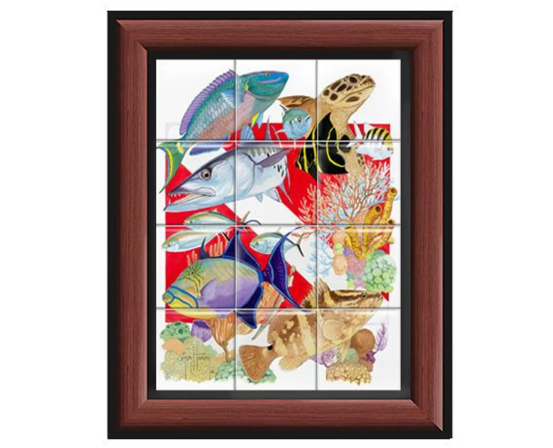 "Divers Delight" Tile Art
