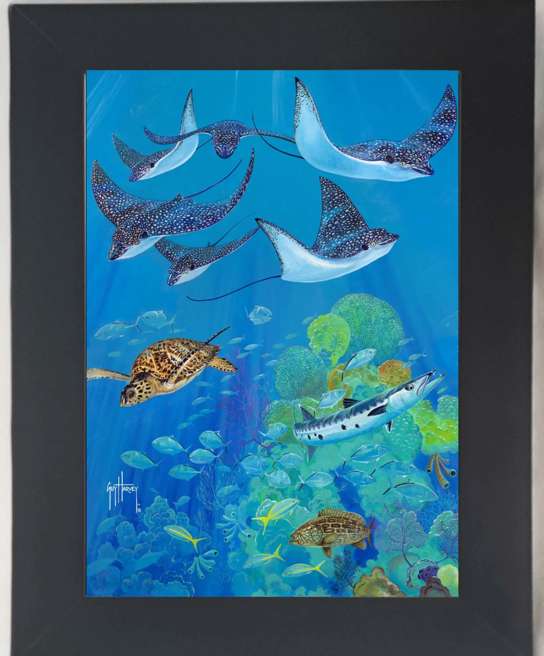 "Eagle Ray Pass" Tile Art