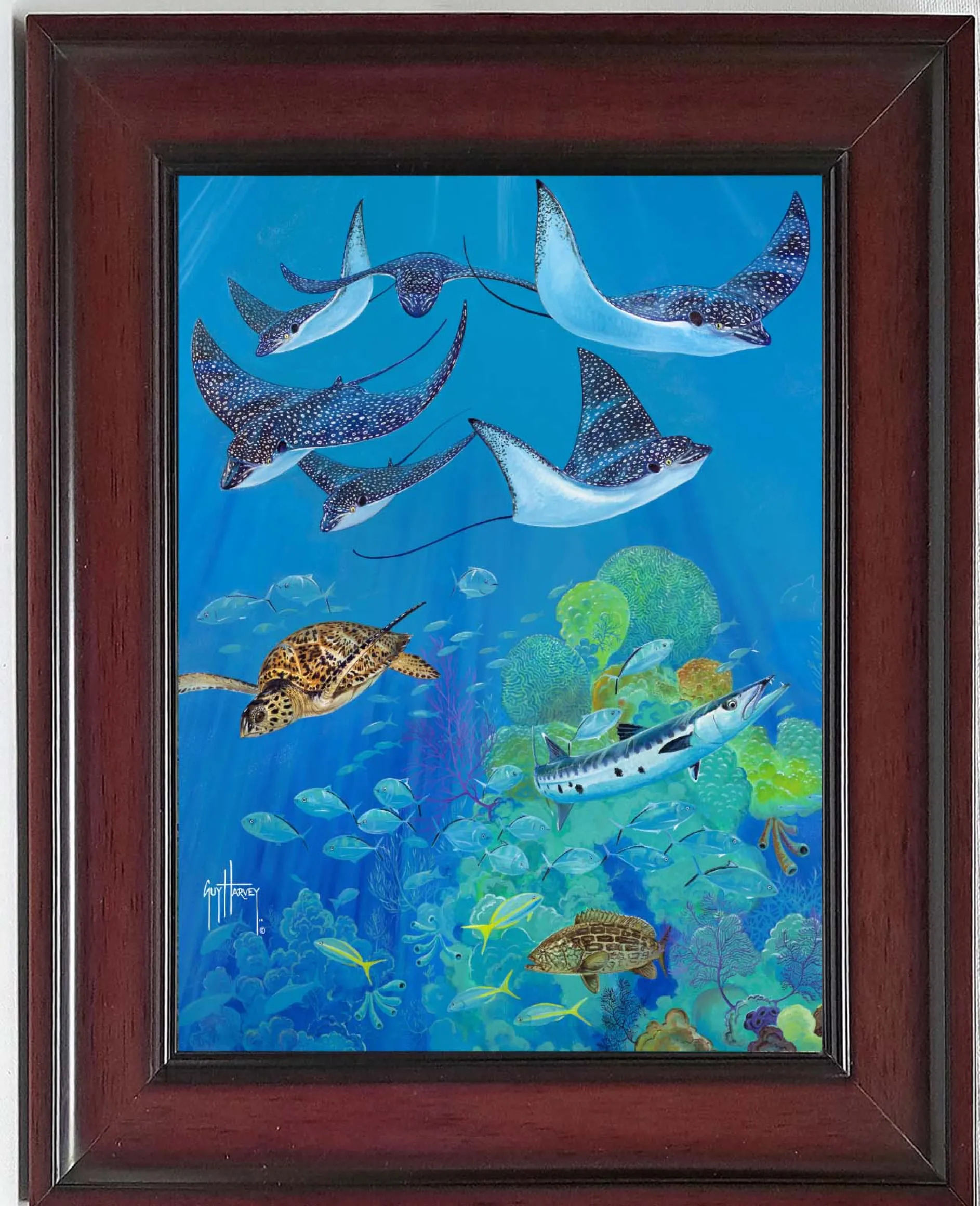 "Eagle Ray Pass" Tile Art