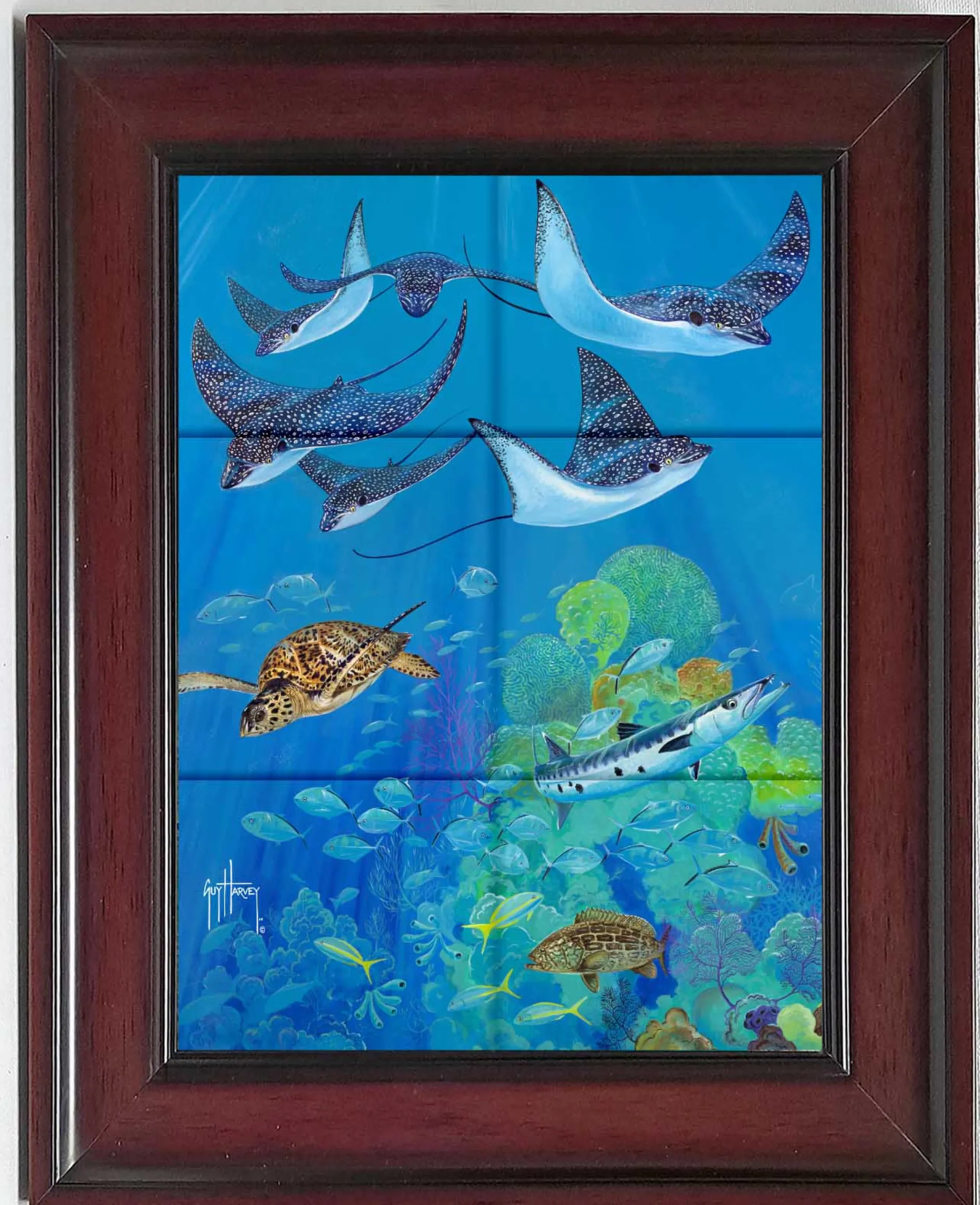 "Eagle Ray Pass" Tile Art