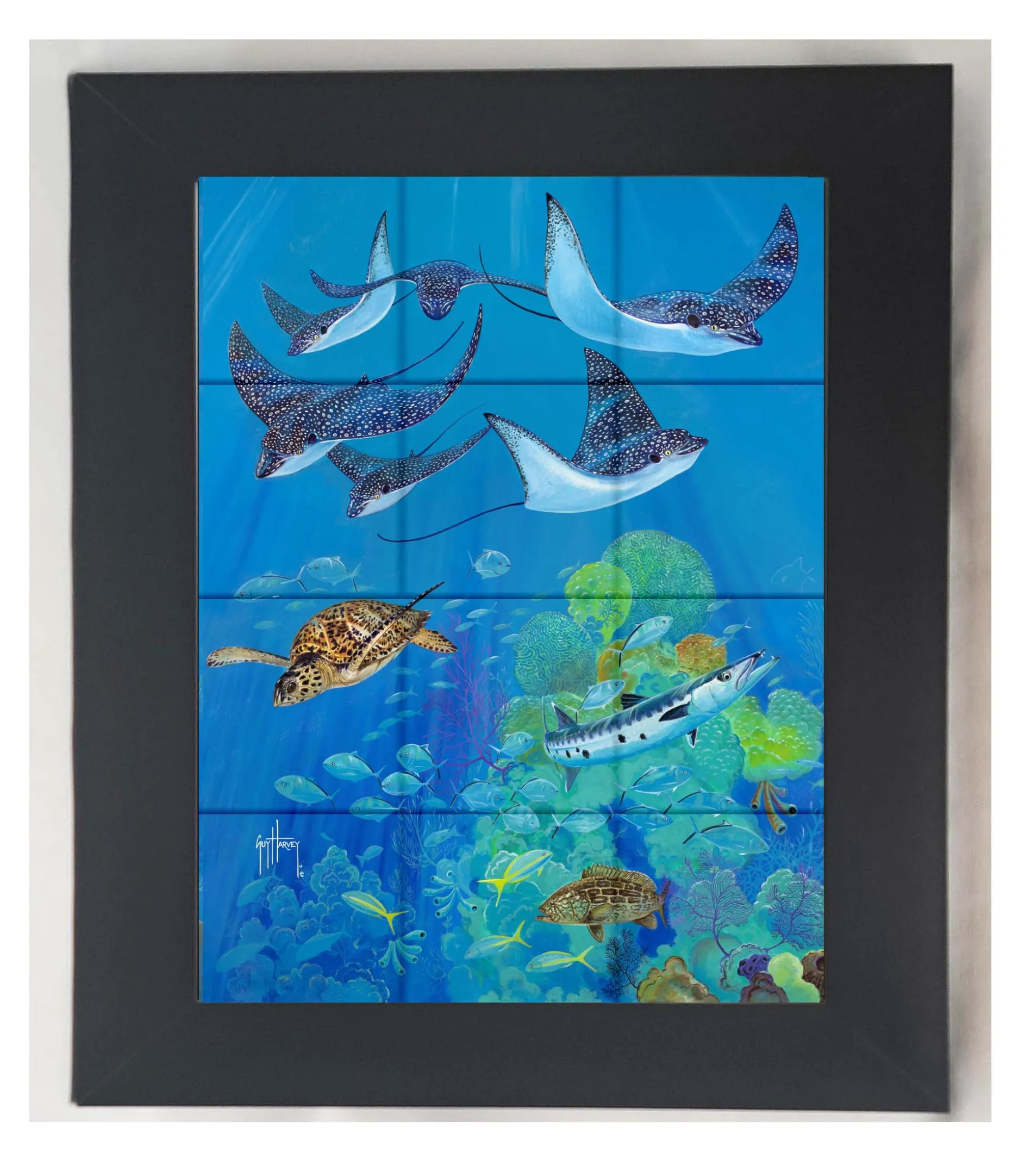 "Eagle Ray Pass" Tile Art