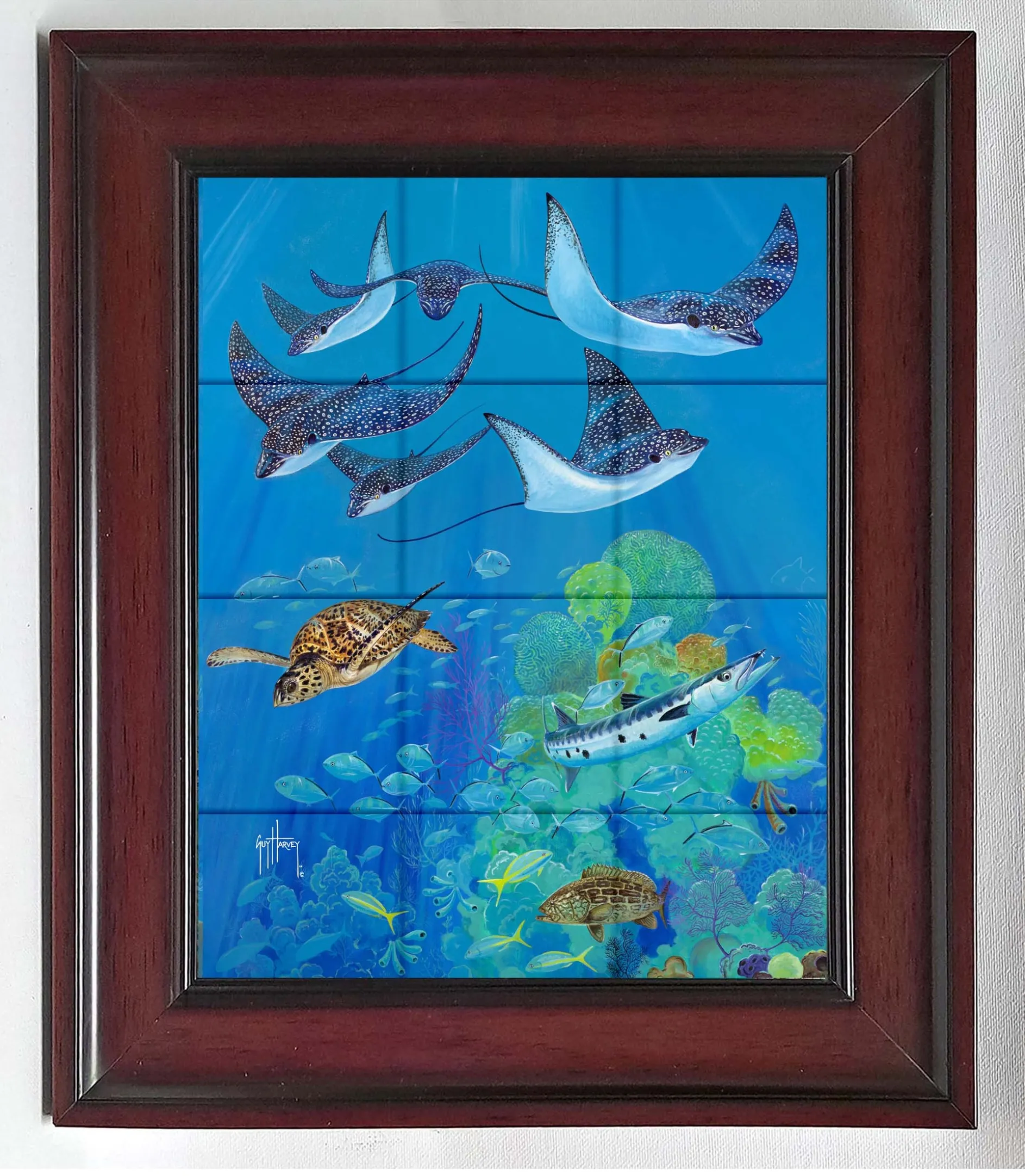 "Eagle Ray Pass" Tile Art
