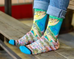 Green Trout Socks