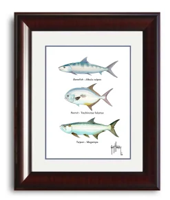 "Inshore Slam Species" Grande Mini Print