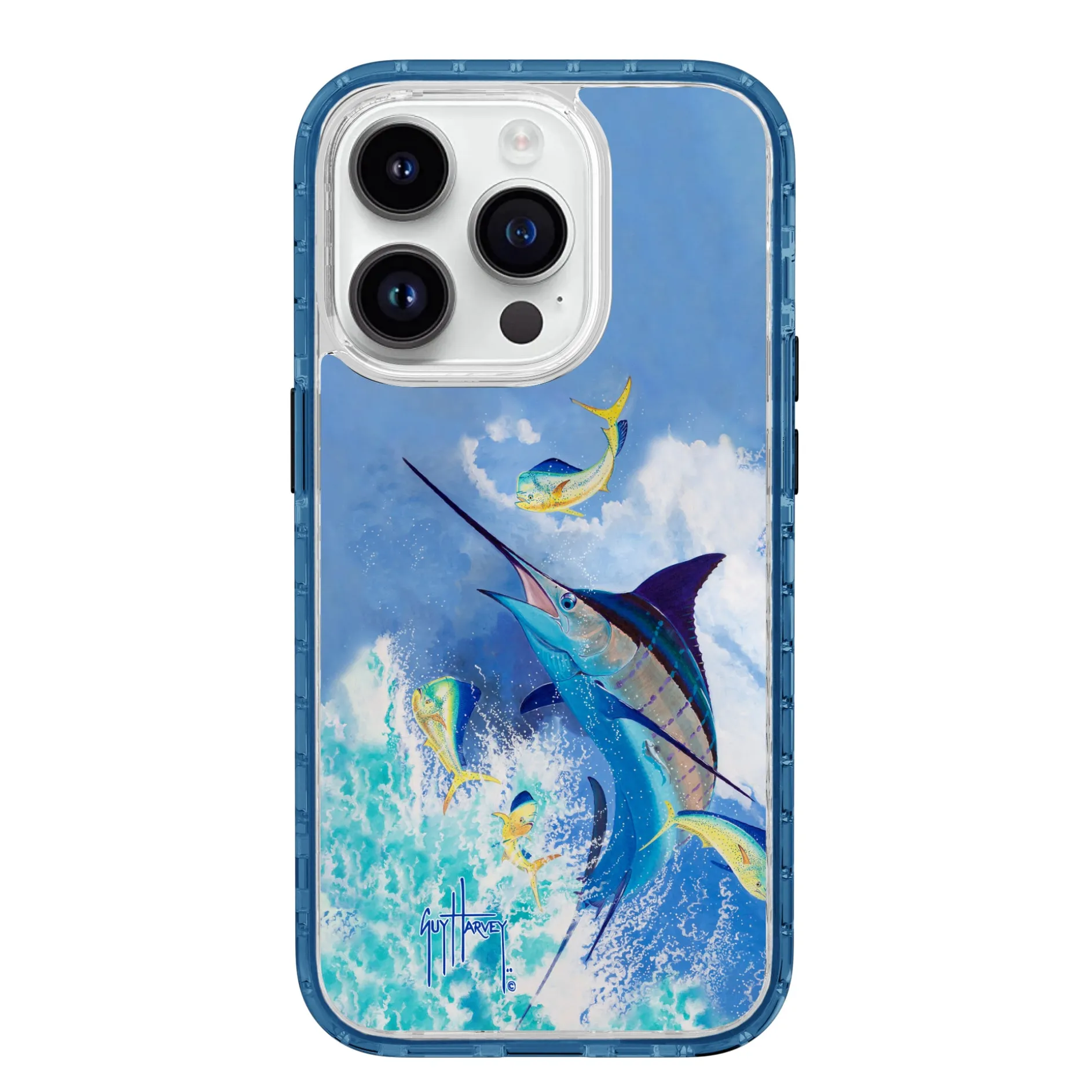 iPhone 15 Models - Magnitude Blue Commocean Phone Case