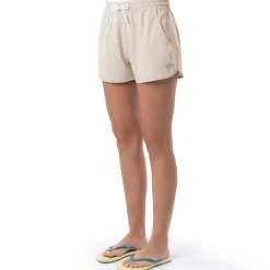 Ladies Beige Solid Short