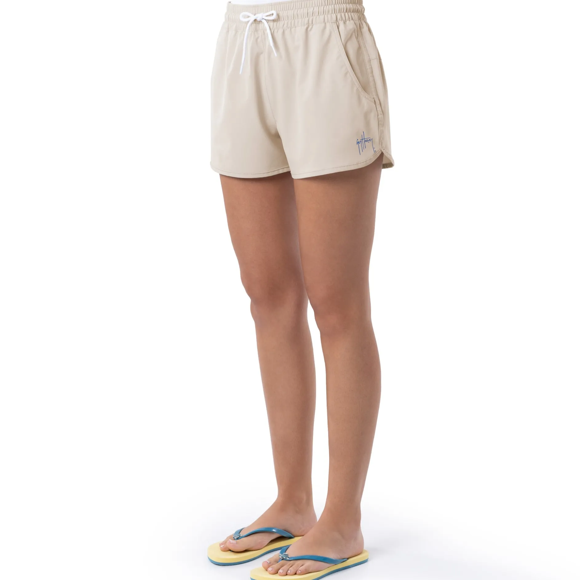 Ladies Beige Solid Short