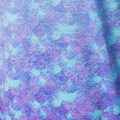 Ladies Blue Scale Long Sleeve Raglan Slub Shirt