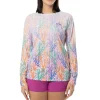 Ladies Coral Sky Long Sleeve Raglan Slub Shirt