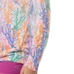Ladies Coral Sky Long Sleeve Raglan Slub Shirt