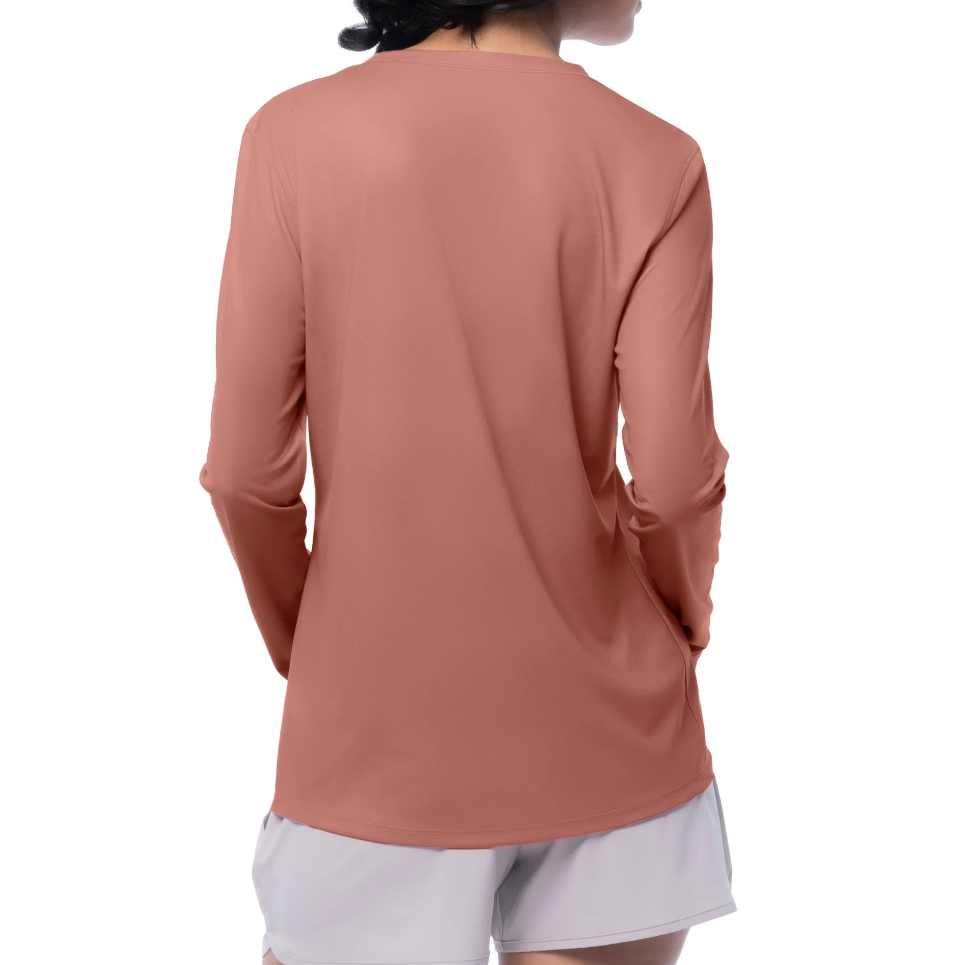 Ladies Core solid Long Sleeve Sun Protection Shirt