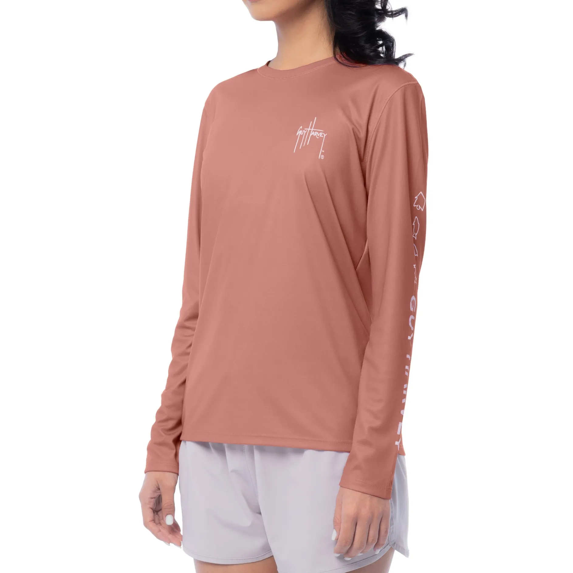 Ladies Core solid Long Sleeve Sun Protection Shirt