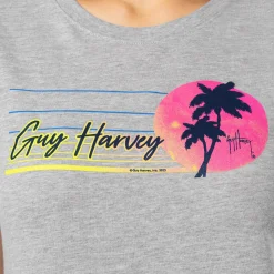 Ladies Grey Horizon Short Sleeve Crew Neck T-Shirt