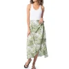 Ladies Hibiscus Tonal Wrap Skirt