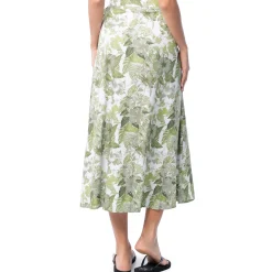 Ladies Hibiscus Tonal Wrap Skirt