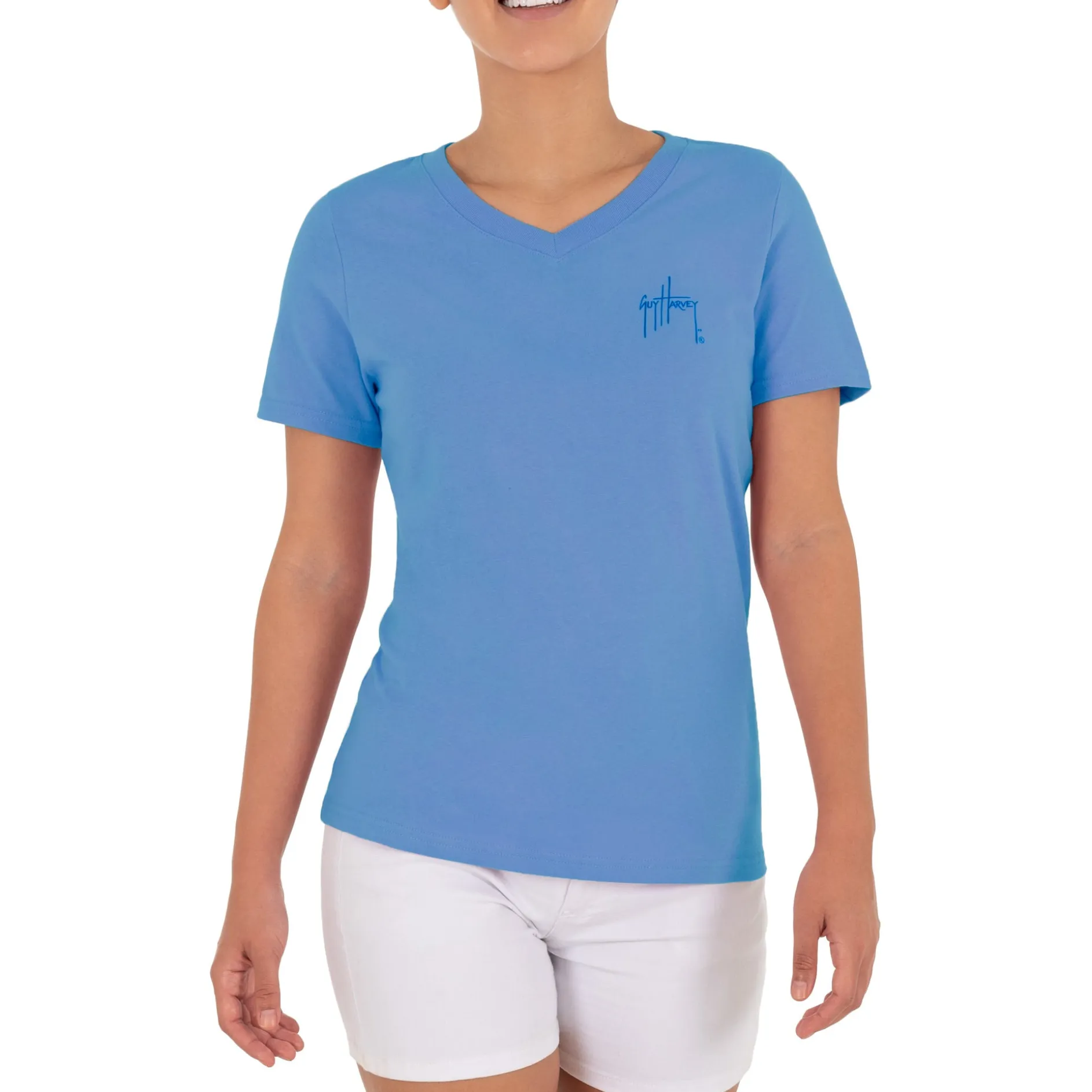 Ladies Horizon Short Sleeve V-Neck T-Shirt