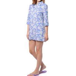 Ladies Indigo Pop Over Dress