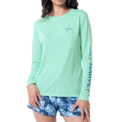 Ladies Long Sleeve Performance Fishing Sun Protection Shirt UPF 50+