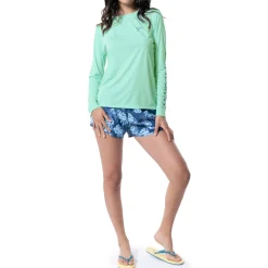 Ladies Long Sleeve Performance Fishing Sun Protection Shirt UPF 50+