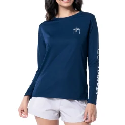 Ladies Long Sleeve Performance Fishing Sun Protection Shirt UPF 50+