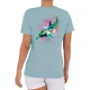 Ladies LTB Dolphin Short Sleeve V-Neck T-Shirt
