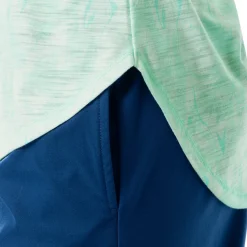 Ladies Marble Turtles Short Sleeve Poly/Rayon Slub Top