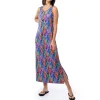 Ladies Modern Coral Maxi Dress