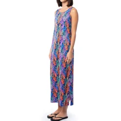 Ladies Modern Coral Maxi Dress
