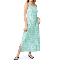 Ladies Shell Wave Maxi Dress