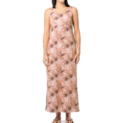 Ladies Tonal Palm Maxi Dress