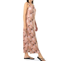 Ladies Tonal Palm Maxi Dress