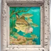 "Largemouth Bass with Crayfish" Tile Art