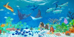 "Living Reef" Aluminum Art