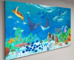"Living Reef" Aluminum Art