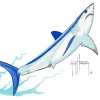 Mako Shark Emb.