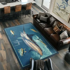 Marlin Tuna Area Rug